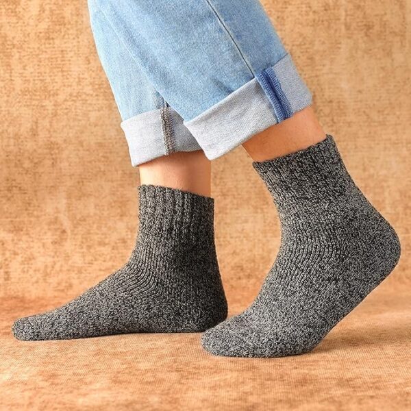 Clothclose Wool Socks - Winter Warm Wool Socks for Women Men, Soft Cozy Socks, Thick Knit Crew Socks Boot Socks for Women Men - Image 5