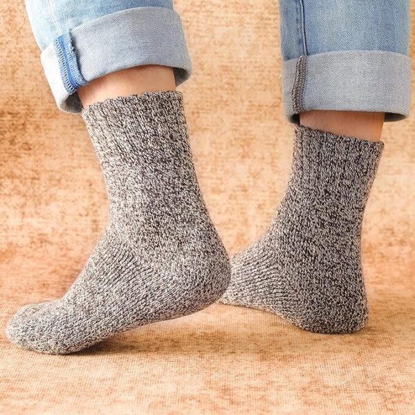 Clothclose Wool Socks - Winter Warm Wool Socks for Women Men, Soft Cozy Socks, Thick Knit Crew Socks Boot Socks for Women Men - Image 6